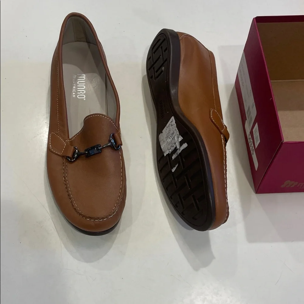 Munro Kimi Luggage Tan Leather Shoes - Picture 1 of 4